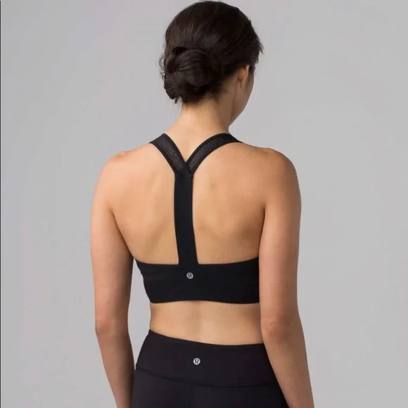 Lululemon Twist & Train Bra. Black 6. Like new - Picture 2 of 7